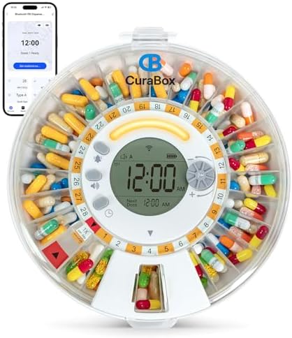 Amazon.com: CB CuraBox 28-Day Wi-Fi Automatic Pill Dispenser for ...