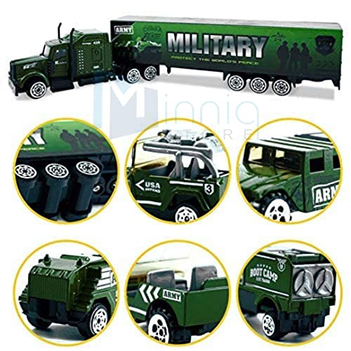 Image of Exclusive Military Vehicle Set Pack of 7 Metal Die-Cast Army Vehichals Play Set for Kids (Military Vehicle Set 7 Pcs)