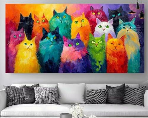 Broderie diamant chat géant pour apaiser l'esprit et se relaxer