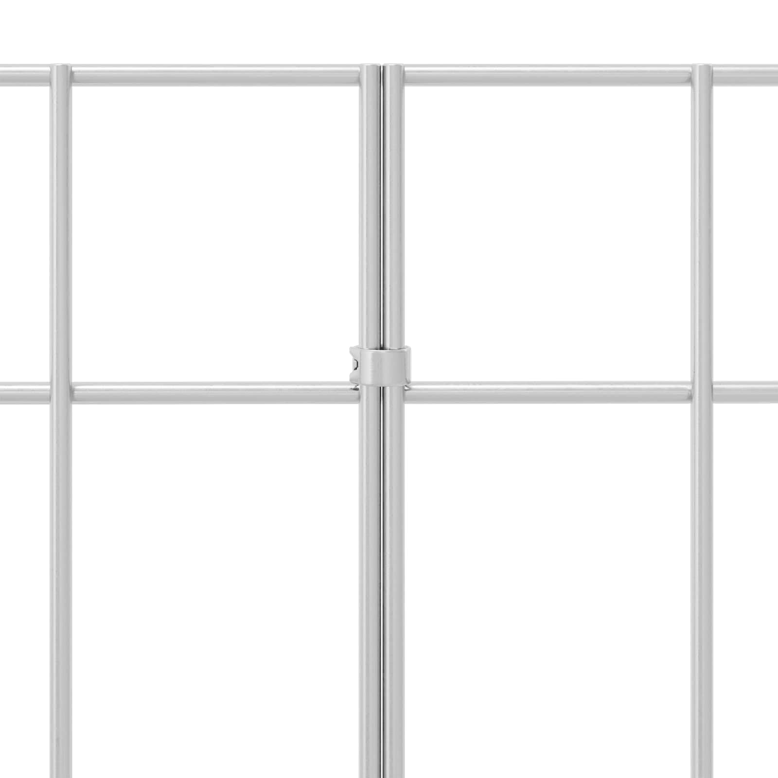 Panel ogrodzeniowy ogrodowy, 12 sztuk, stal ocynkowana, srebrna, odporna na warunki atmosferyczne, trwała, do ogrodu, na taras, balkon, ochrona przed wzrokiem