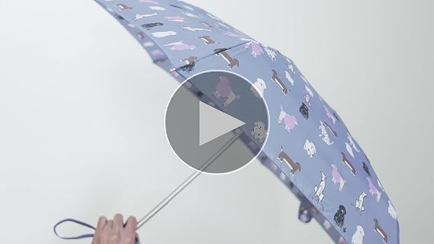 【未使用】SMYTHSON DESIGNED BY HOLLY FULTON Fulton Tiny Umbrella, Woof Print, Ultra Compact, Lightweight
