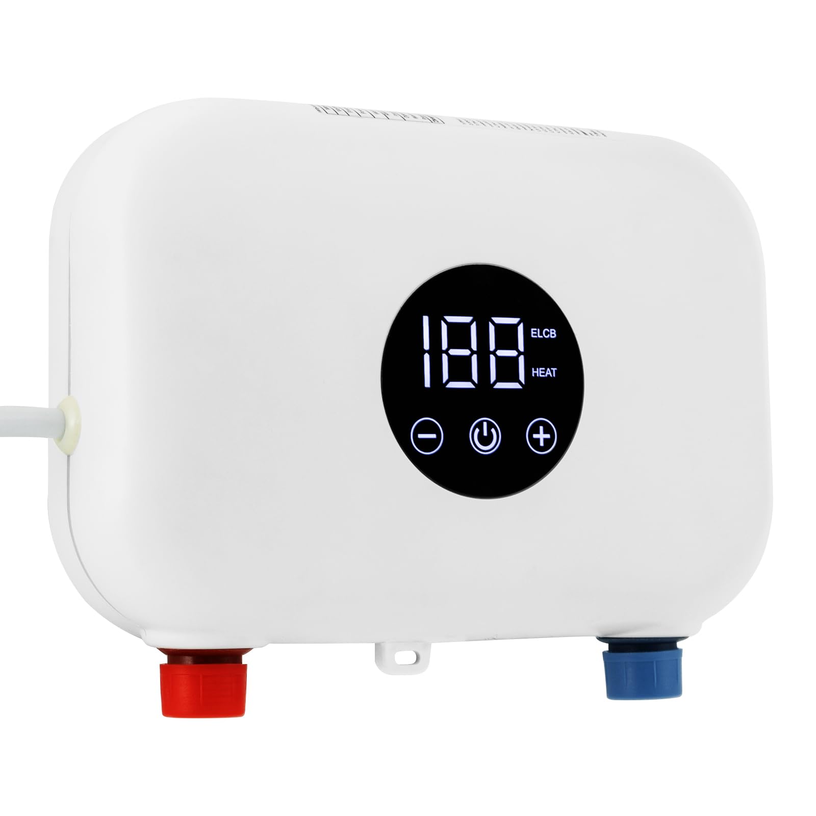 Chauffe-Eau Instantané éLectronique, 5500w 220vchauffe-Eau Instantané Mural Mini Chauffe-Eau InstantanéS éLectrique Avec Affichage De La TempéRature Led, Chauffe-Eau éLectrique Pour Cuisine