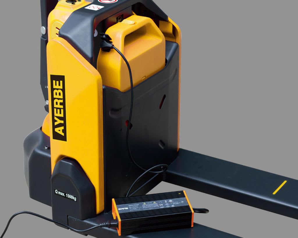 Transpaleta Eléctrica de Pesaje ELEQTRA 1500 kg con Batería de Litio 24V Palas 1150 x 562 mm Uso Profesional