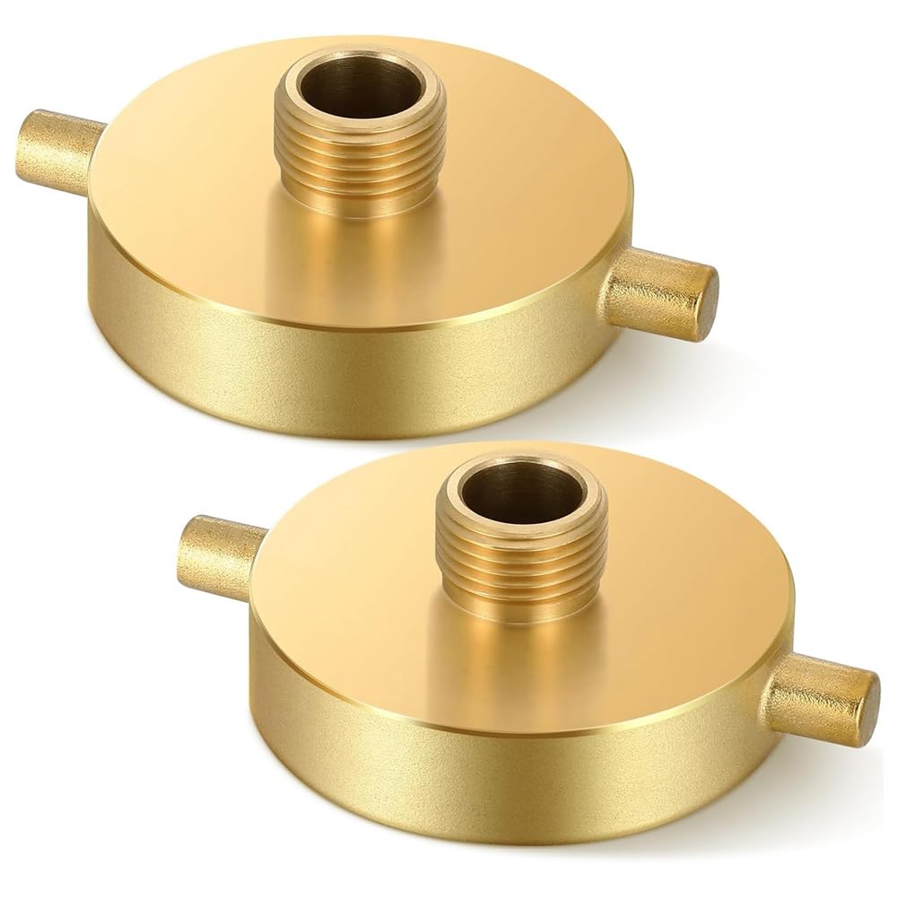 Aundhegrtt Women's As Shown 2Pcs Fire Hydrant Hose Adapter 2-1/2" / X 3/4" Ght Male Hydrant Hose Adapter With Fire Fitting Connector