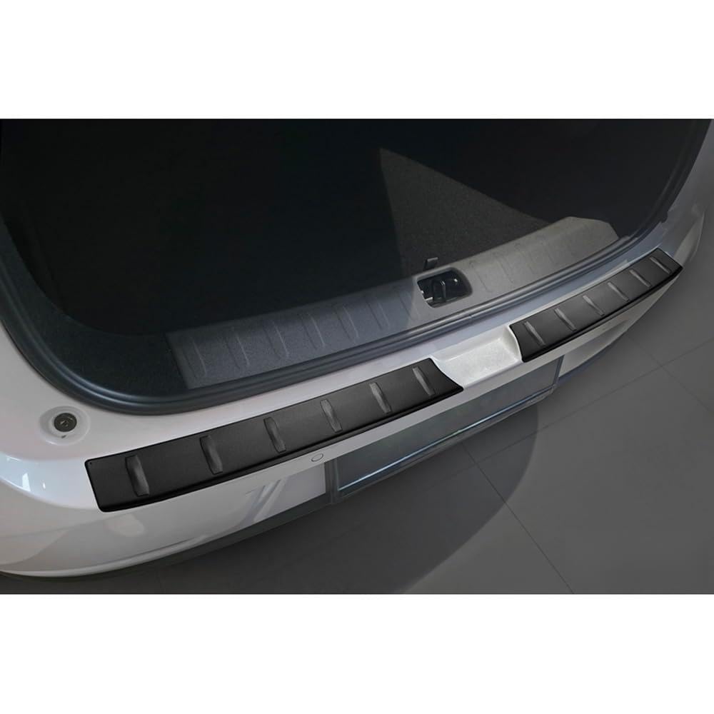 Avisa Stainless Steel Rear Bumper Protector compatible with Leapmotor C10 2024- - Matt Black - 2-pieces