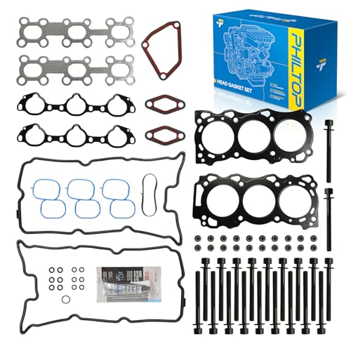 Image of PHILTOP HS26370PT Head Gasket Set Fit for Nissan Frontier 2005-2019, Pathfinder 2005-2012, Xterra 2005-2015, NV2500 /NV1500 /NV3500 2012-2020, Equator 2009-2012, for 4.0L Engine Cylinder Head Gasket Kit