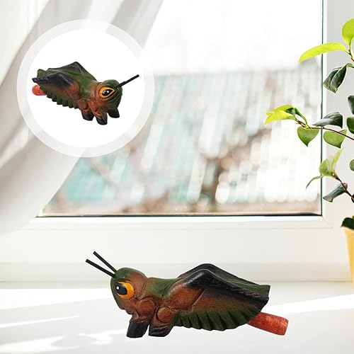 Miniatura 9 de Cabilock Estatua de insecto de saltamontes tallada para decoración de escritorio, decoración de habitación