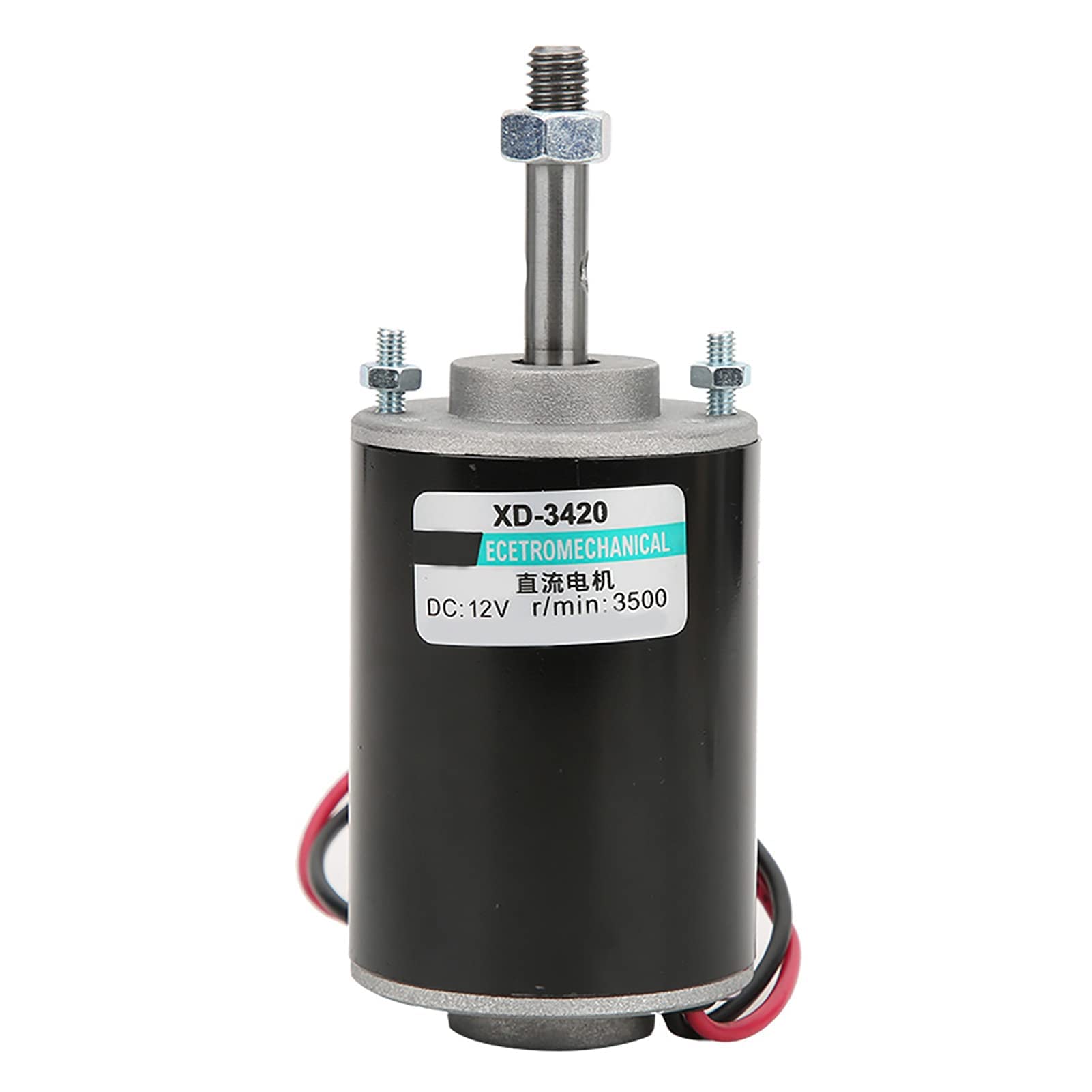Permanentmagnet Gleichstrommotor 30W 12V/24V mit Hoher Drehzahl und Großem Drehmoment für DIY Generator Zuckerwattemaschinen und Kleine Werkzeuge (12V 3500rpm)