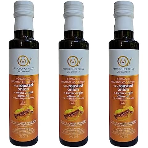 Messolongi Fields Greek Olive Oil with Roasted Onion Cover