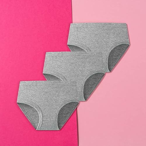 Girls and Toddler Underwear, Girls Underwear Cotton Briefs Soft Clear Briefs Solid Color Panties for Teens 3 Pack2