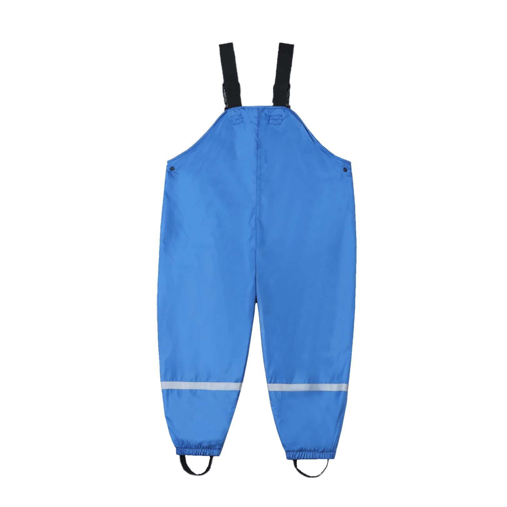 easyforever Kids Toddlers Waterproof Suspender Rain Bib Pants Dungarees Overalls Rain Wear Trousers Blue 10-11