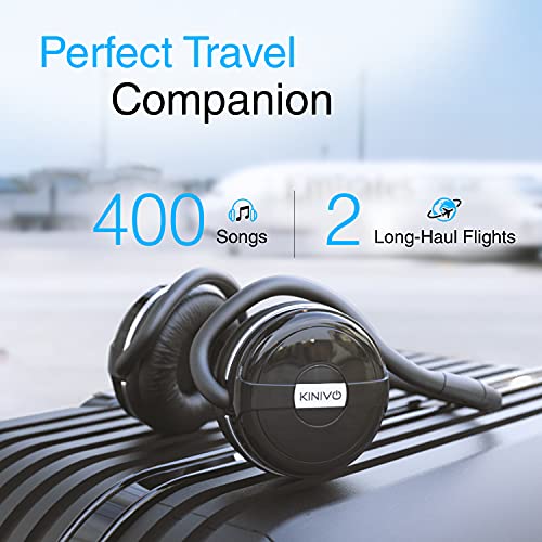 Kinivo BTH240 Bluetooth Headphones (Black, On-Ear, Wireless Music, Hands-Free Calling, Built-in Mic, Foldable, Travel Bag) by Kinivo - Image 6