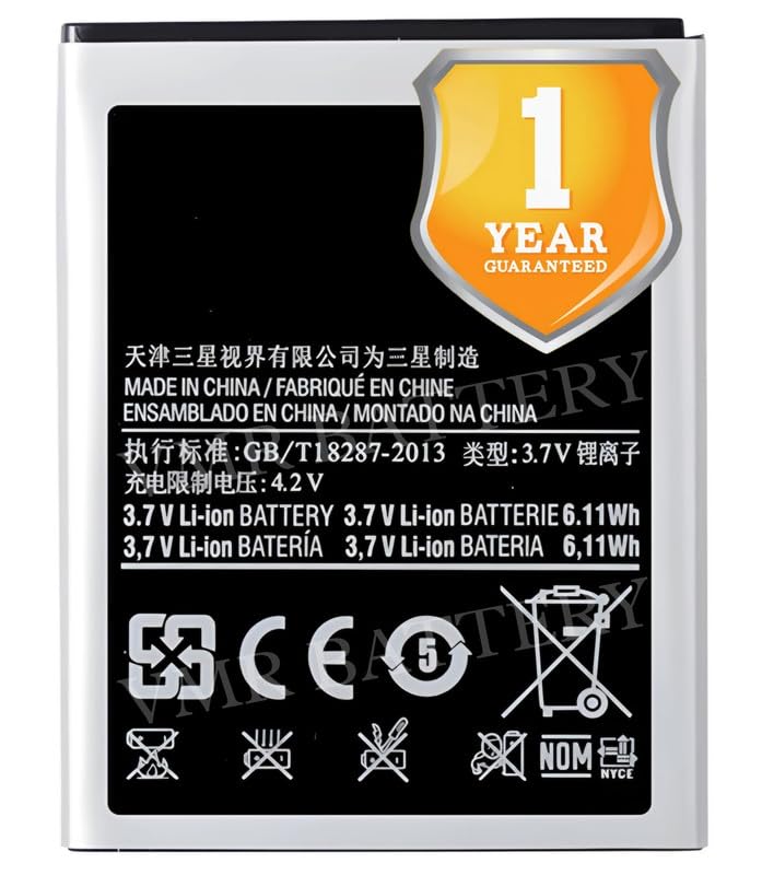 Image of Original EB-F1A2GBU Battery Compatible for Samsung Galaxy S2 (I777, GT-I9100, GT-I9100G, GT-I9100T) | S2 Plus (GT-I9105, GT-I9105P) - (1650mAh) - 1 Year Warranty K7