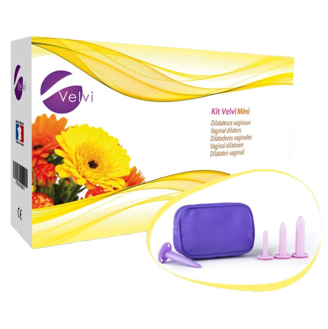 Med Italia Service - Vaginaldilatatoren zur Linderung von Beckenschmerzen bei Vaginismus oder Vulvodynie - Kit mit 3 Einheiten (VELVI MINI)