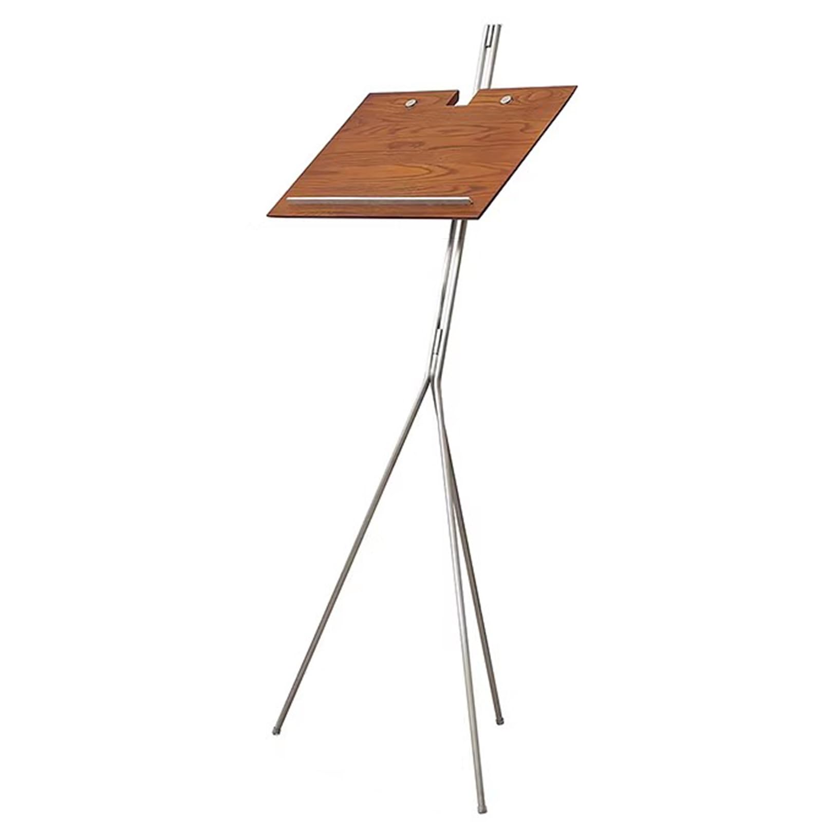 Soporte de lectura para libros, manos libres, trípode de madera plegable, 35 x 45 cm, para oficina en casa y música, altura 125 cm