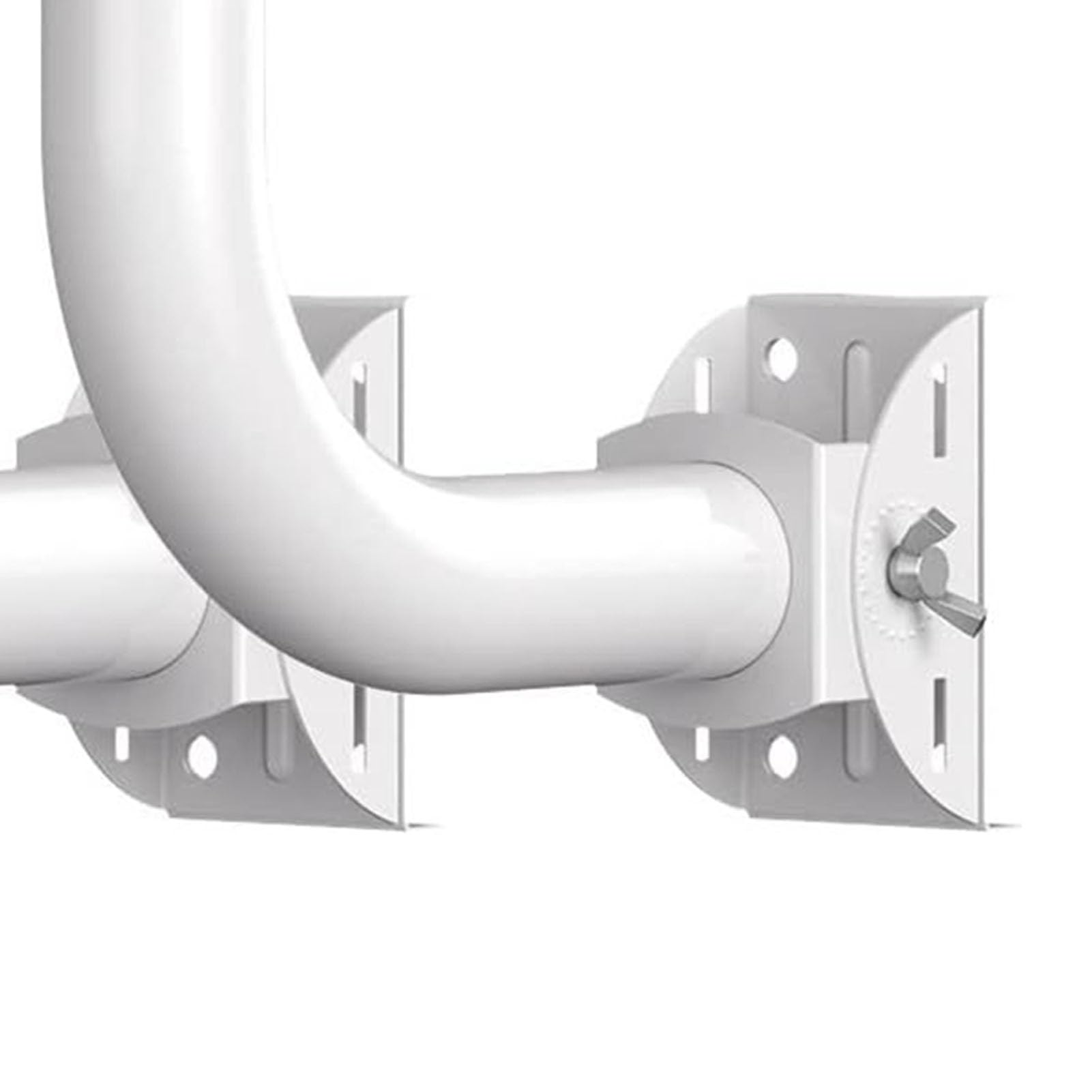 Support de Pont sans Fil, 2 Pièces, Accessoire de Montage sur Poteau en J Réglable à 150 ° en Acier Inoxydable pour Antenne Extérieure, Point D'accès AP et CPE