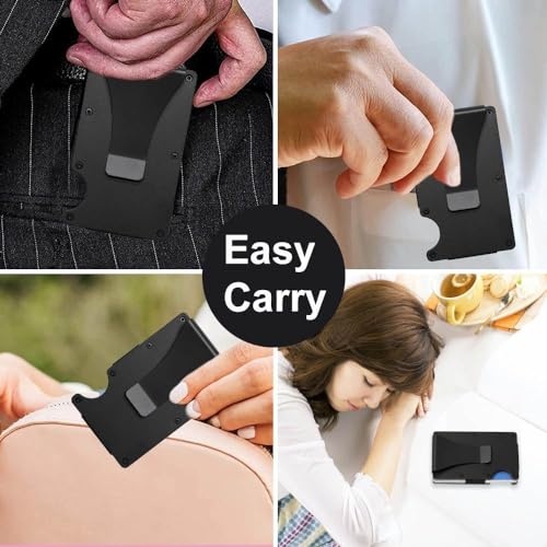 Generic Men's Wallet with Money Clip (Black Carbon Fiber)4