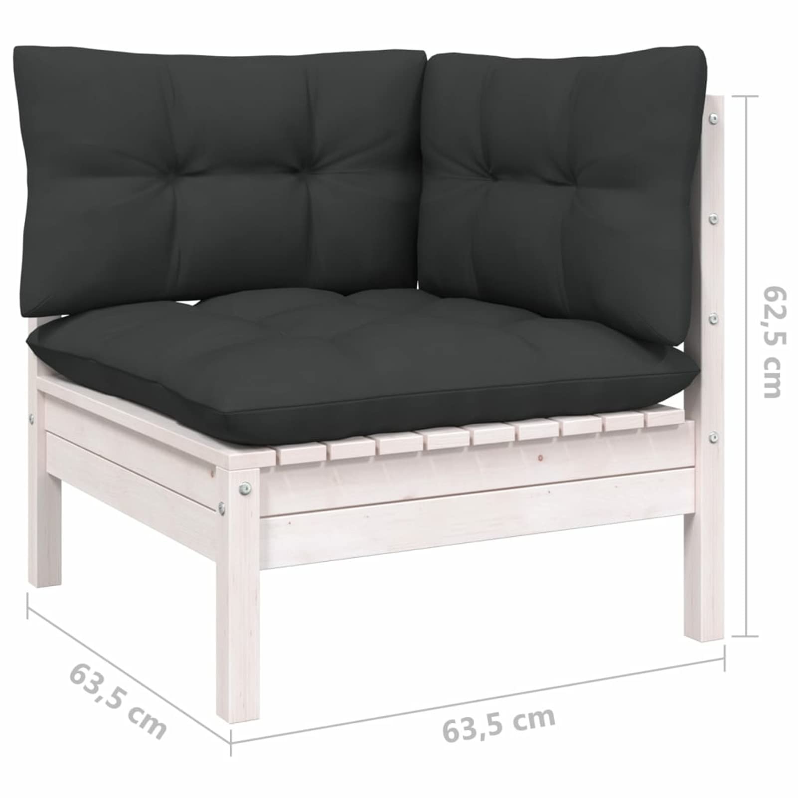 Muebles de jardín 11 pzas y Cojines, Muebles Jardin Exterior, Conjunto Jardin Exterior, Sofa Y Sillones Jardin, Set De Jardin Exterior, Conjunto Terraza Moderno, Blanco Madera Maciza Pino