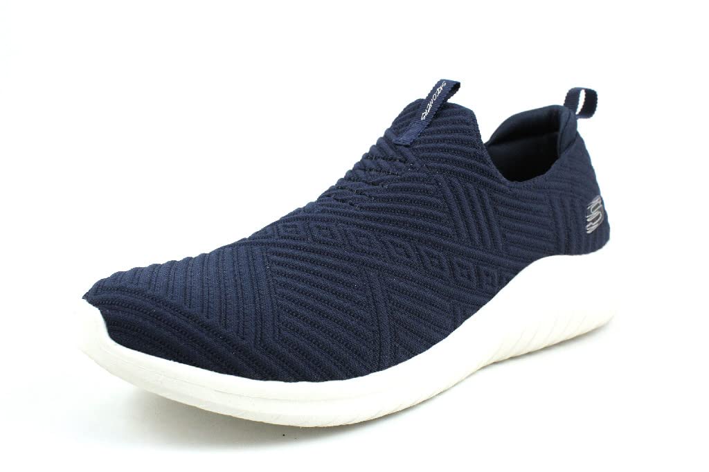Skechers Women's Ultra Flex 2.0 - Stunning Surprise Sneaker, Navy/White, 11