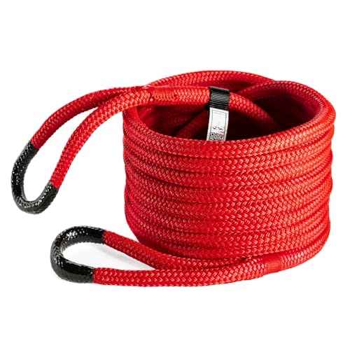 Yankum Kinetic Recovery Rope - Heavy Duty 5/8 x 30 Tow Rope Off-Road & Vehicle Recovery Kit Kinetic Energy Snatch Strap Soft Shackles for 4x4 Jeep and Trucks Made in USA Viper Series