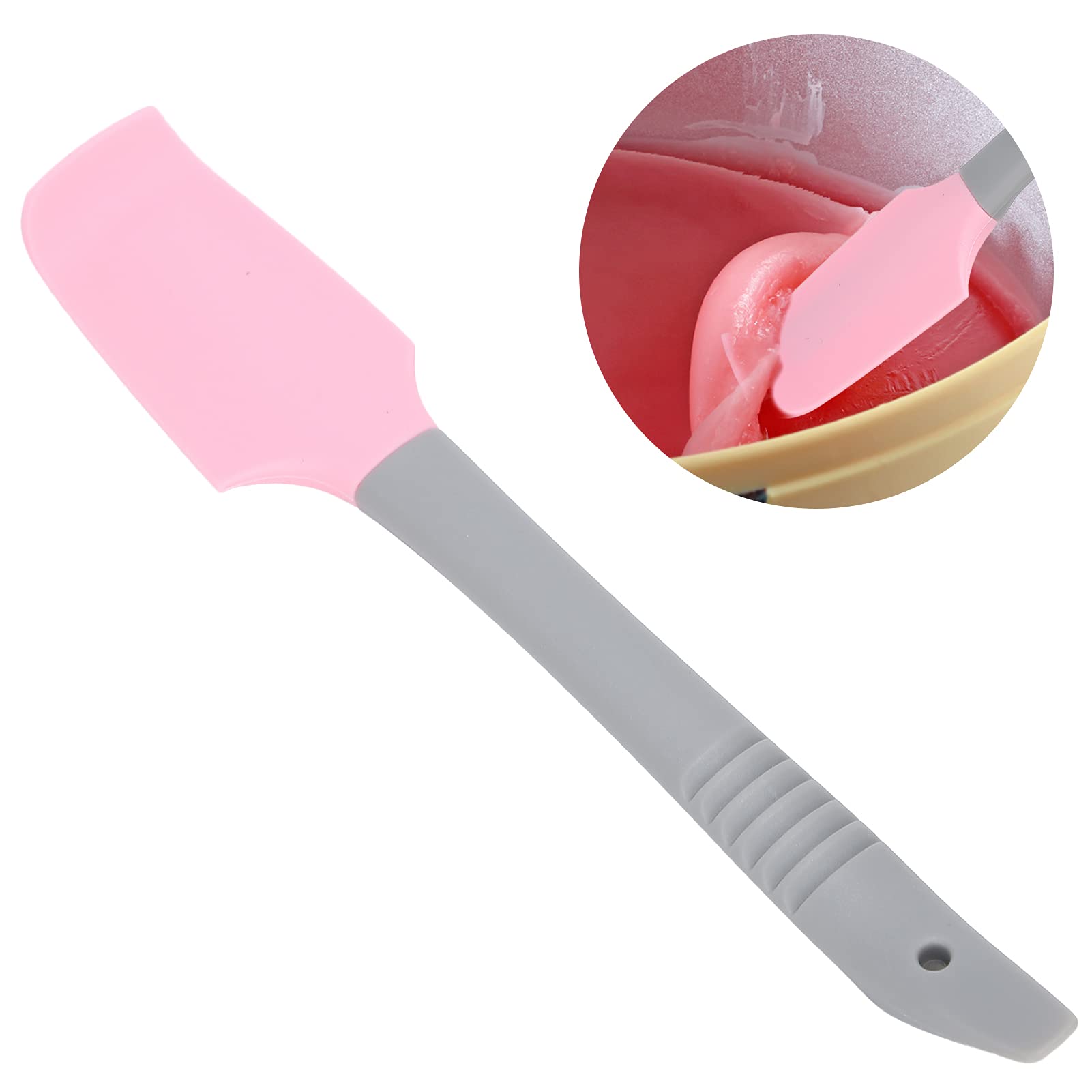 Generic Spatole Antiaderenti per Cera in Silicone, Applicatore Durevole per Cera per Uso Domestico, 1 Spatola per (PINK)
