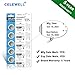 CELEWELL CR1632 5 Pack CR 1632 Battery Lithium 3v for Garmin Vivofit Jr Key Fob Replacement 【5-Year Warranty】