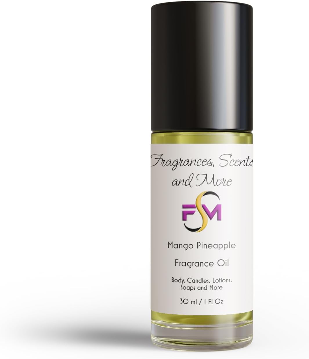 Mango Pineapple Fragrance Oil - 1 Fl Oz Glass Roll On (30ml)