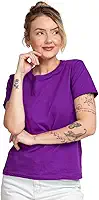 Camiseta Feminina de Algodão Premium Comfort, Universo Básico