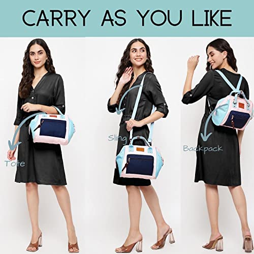 Image of VISMIINTREND Mini Diaper Bag for Baby | Small Nappy Bags for Mother | Maternity Travel Handbag | Hospital Bags for Mom | Baby Shower Gift for Mom | Gifts for New Born Baby Boy Girl