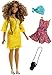Produktbild Barbie FJF70 Fashionistas Puppe + Mode Geschenkset im gelben Spitzenkleid, 3+ Jahre