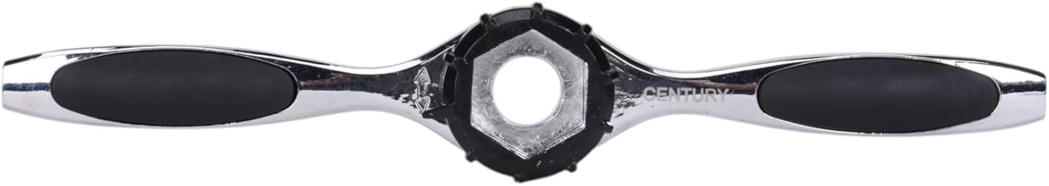 Century Drill & Tool 98509 1" Hex Die Stock, ProGrade Twist-Lock Design, High Carbon Steel for Clean, Accurate Threading, Ergonomic Handles