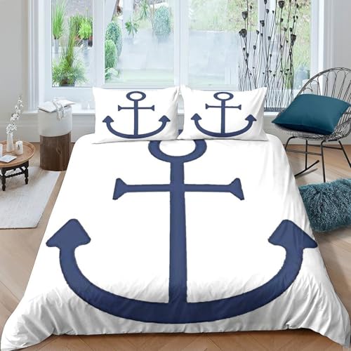 Housse de couette marine effet 3D super douce 140x200cm - 4