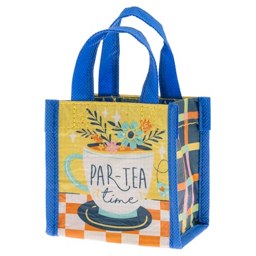 Karma Tiny Reusable Gift Bags, Tote Bag and Gift Bag with Handles, Perfect for Birthday Gifts and Party Bags RPET 1 Tea Cup