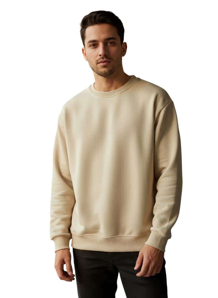 truness Men's Round Neck Sweatshirt, Full Sleeve, Ribbed Regular Fit, Casual Winter Wear, Sizes S to 2XL-picture-19