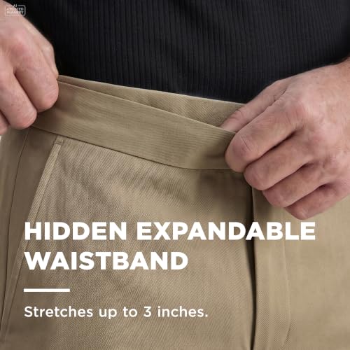 Image of Haggar Men's Classic Fit Premium No Iron Khaki Pant