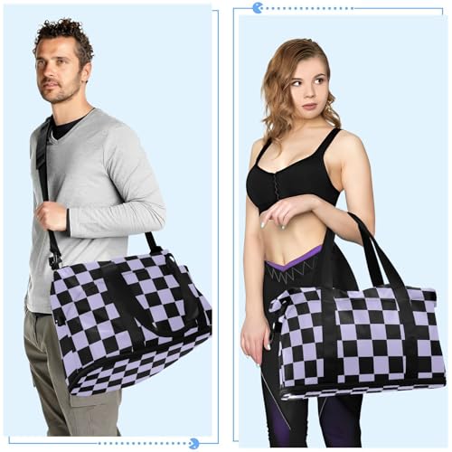 Bolsas de viaje de tablero de ajedrez plegables con correa ajustable cómoda 6