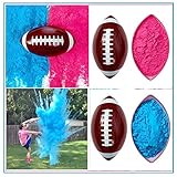 Simply Health Gender Reveal Football Closes Firmly and Non Transparent with Both Pink and Blue Powder. Hugh Colorful Powder Puff for The Best Gender Reveal Party Surprise