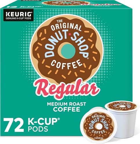 The Original Donut Shop Regular Keurig Single-Serve K-Cup Pods, Medium Roast Coffee, 72 Count