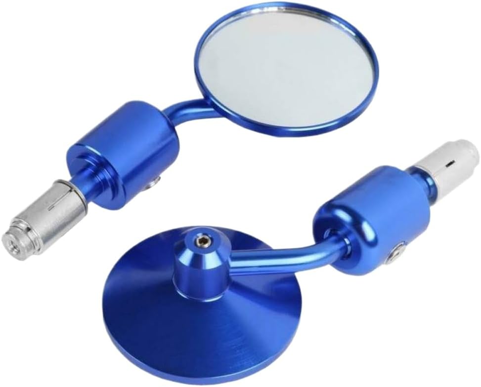 Motorcycle Rear View Mirror 3 Inch Handle Bar End 7/8 Inch Compatible With Motorcycle Chopper(Silver)