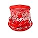 Produktbild TTWOMEN Unisex Bandana Cap Kopftuch Halstuch Herren Damen Multifunktionstuch Sport Neck Gaiter Tube Gesicht Schal Stirnband Schnelltrocknend Kopfbedeckung (Rot, Einheitsgröße)