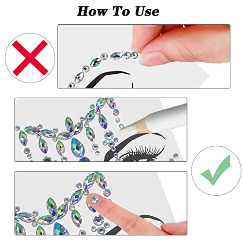 6 Fogli Brillantini Make Up Glitter Brillantini