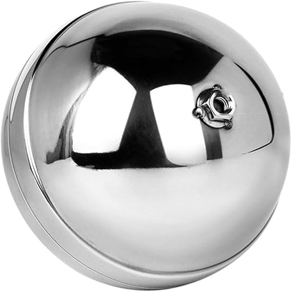 Stainless Steel Float Valve, 1pcs 1/2 3/4 1 1-1/4 1-1/2 2 304 Stainless Steel Double Adjustable Cover Float Valve, Water Tank Floating Ball Valve(2 Inch)