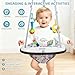 Slevoo Baby Jumper, Baby Door Jumper with Bumper, Play Tray and Two Jingle Rattles, Joyful Bubbles
