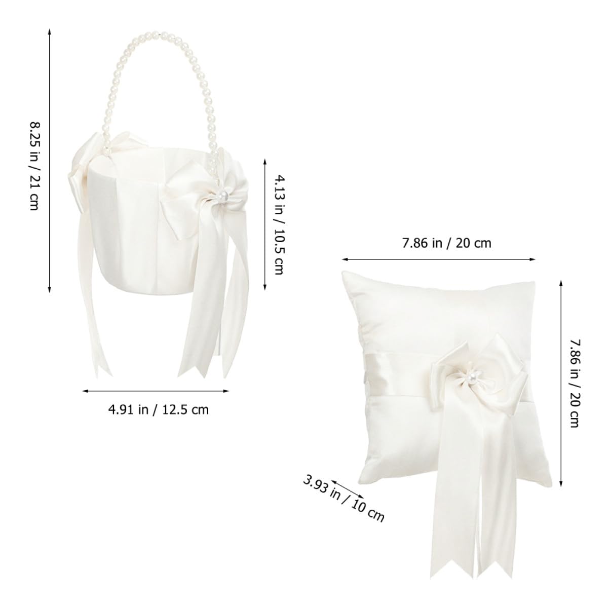Eheringkissen Blumenkorb für Blumenmädchen für Hochzeit