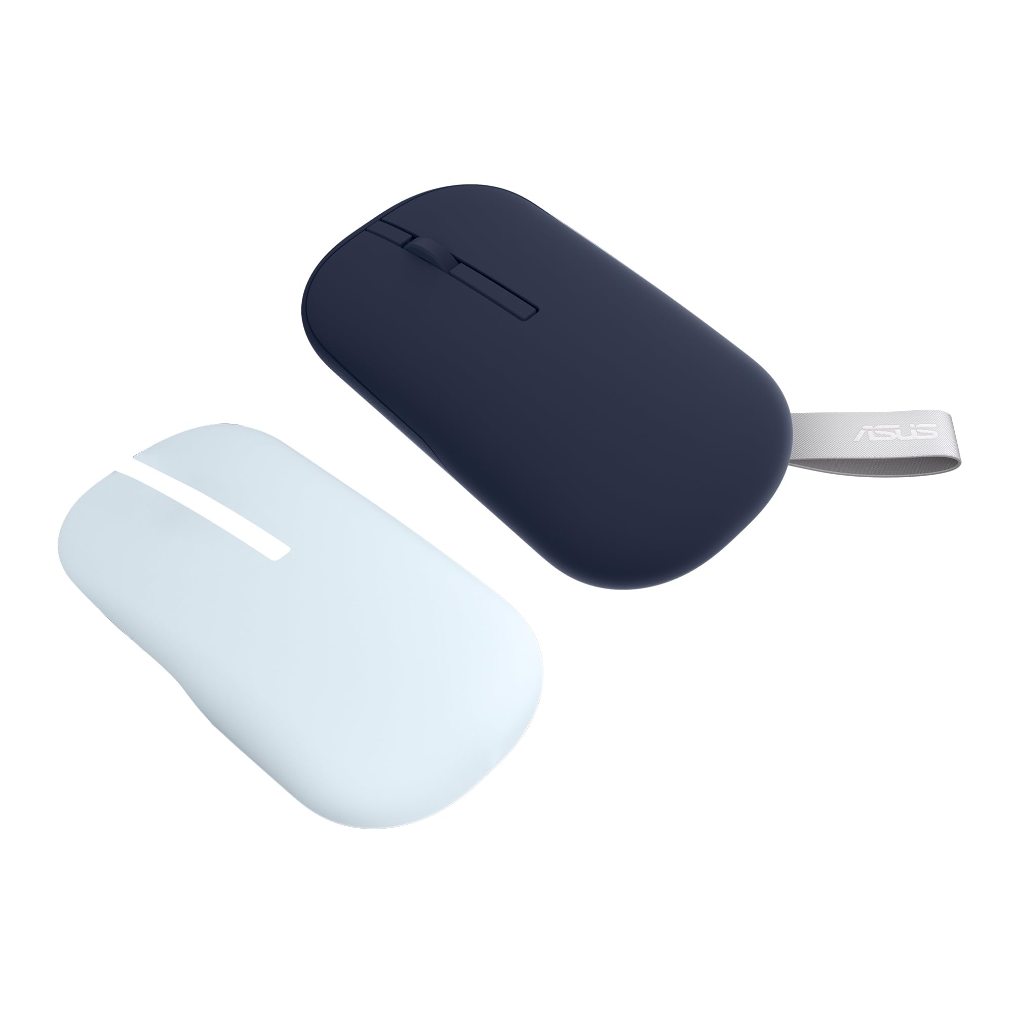 MD100 Marshmallow/Silent, Adj. DPI, Multi-Mode, with Solar Cover Wireless Optical Mouse (2.4GHz Wireless, Bluetooth, Blue)
