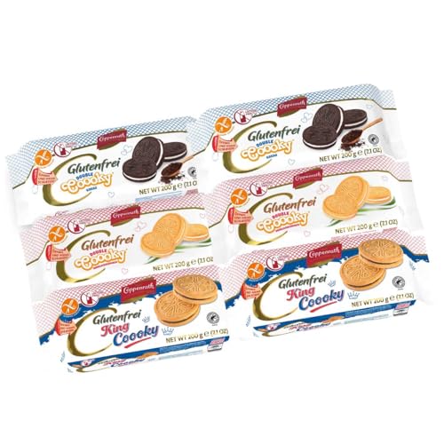 Coppenrath Set glutenfrei 2 x King Coooky 2 x Double Coooky Vanille 2 x Double Coooky Kakao 1 2 kg