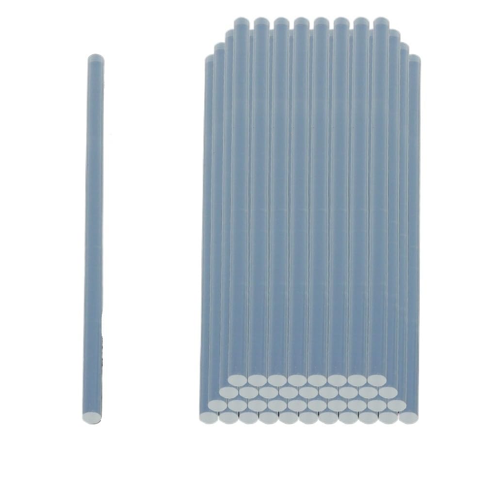 Colla A Caldo 7mm 5-100 pz Trasparente Hot Melt Colla Stick 7mm/11mm Forte Visco Strumenti Domestici for Pistola for Colla Elettrica Mestiere album di riparazione Colla A Caldo Ricariche(11mmx190mm,50