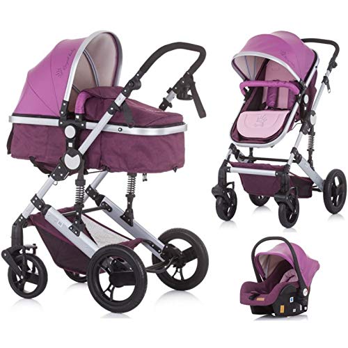 TERRA de Chipolino | Carrito trío convertible (rosa)