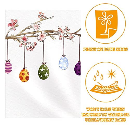 Drapeau de jardin Happy Easter Egg double face pour cour - 2