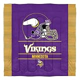 Northwest NFL Minnesota Vikings Comforter and Sham Set, Full/Queen, Draft